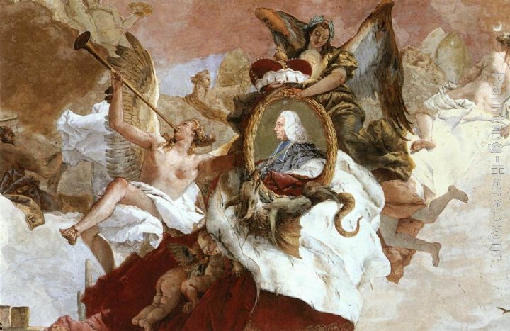 Apollo and the Continents [detail 9] painting - Giovanni Battista Tiepolo Apollo and the Continents [detail 9] art painting